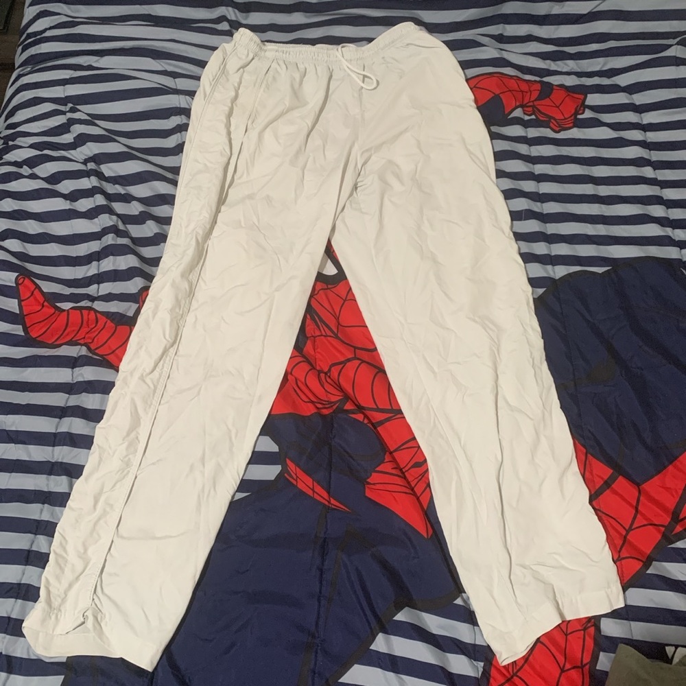 Oversized white sweats